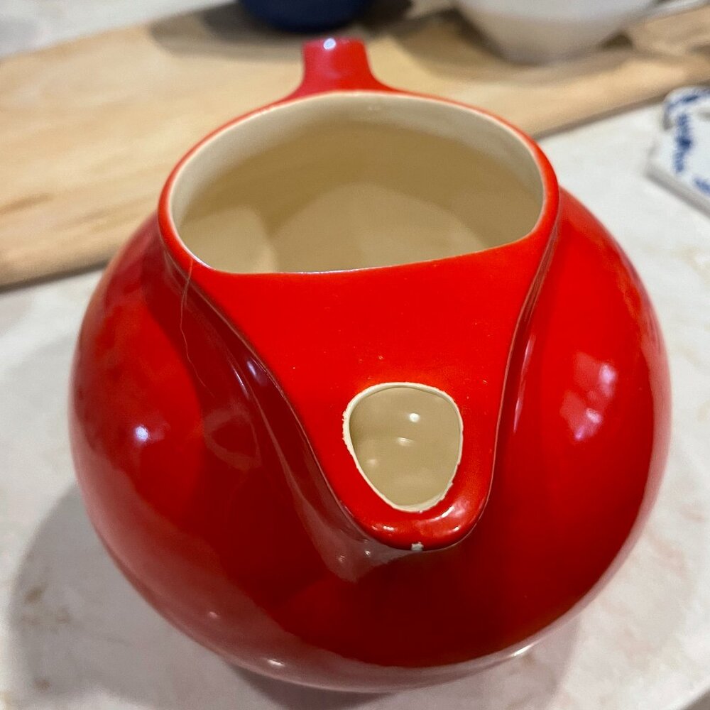 Art Deco Universal Cambridge Red Pitcher